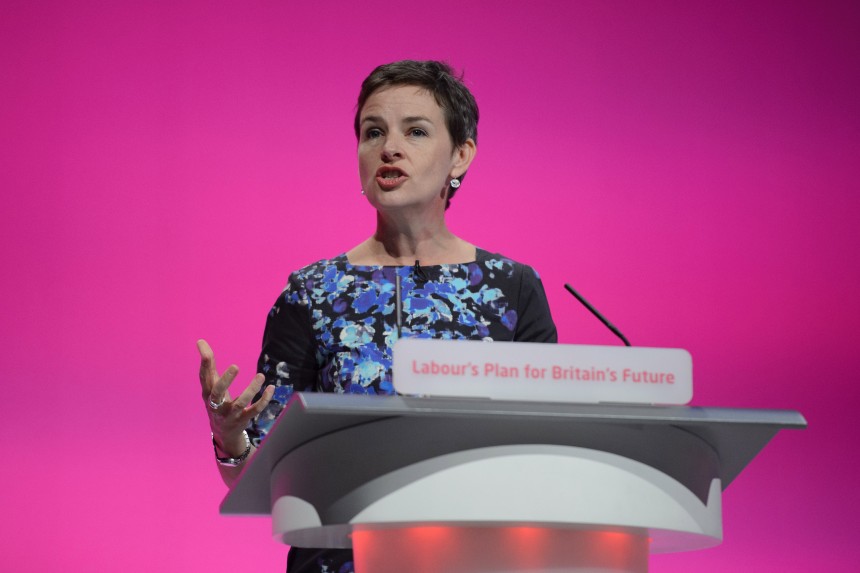 Britain's Shadow Secretary for Transport Mary Creagh addresses delegates in the main hall of Manchester Central, in Manchester on September 23, 2014 on the third day of the Labour Party conference. AFP PHOTO/LEON NEAL        (Photo credit should read LEON NEAL/AFP/Getty Images)