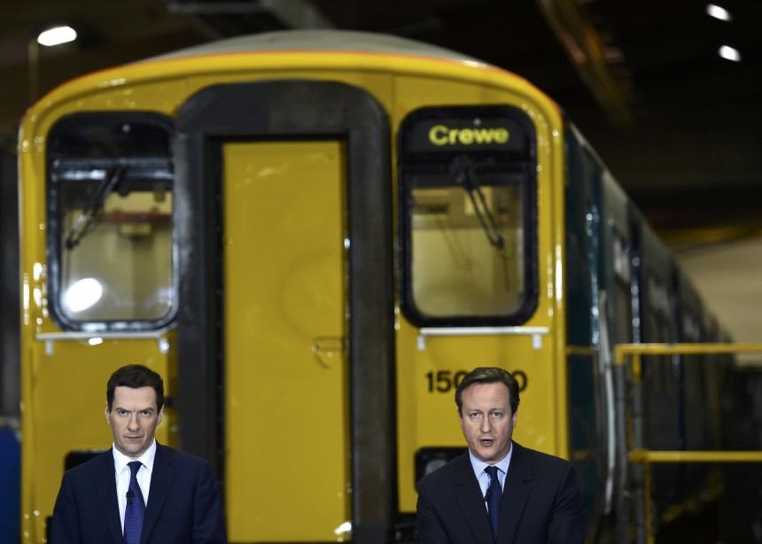 Cameron And Osborne Visit Arriva Traincare In Crewe