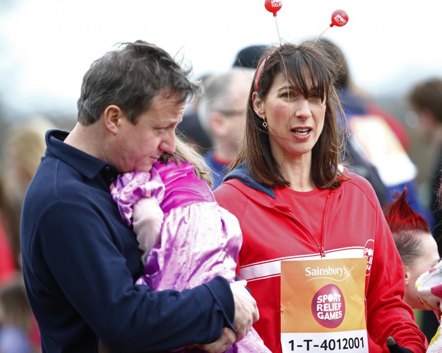 Prime Minister David Cameron Takes Part In Sport Relief Mile