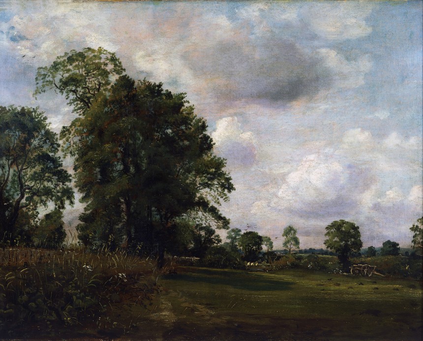 UNITED KINGDOM - NOVEMBER 02: Near Stoke-by-Nayland, ca 1850, by Lionel Bicknell Constable (1828-1887), oil on canvas, 36x45 cm. United Kingdom, 19th century. London, Tate Gallery (Photo by DeAgostini/Getty Images)